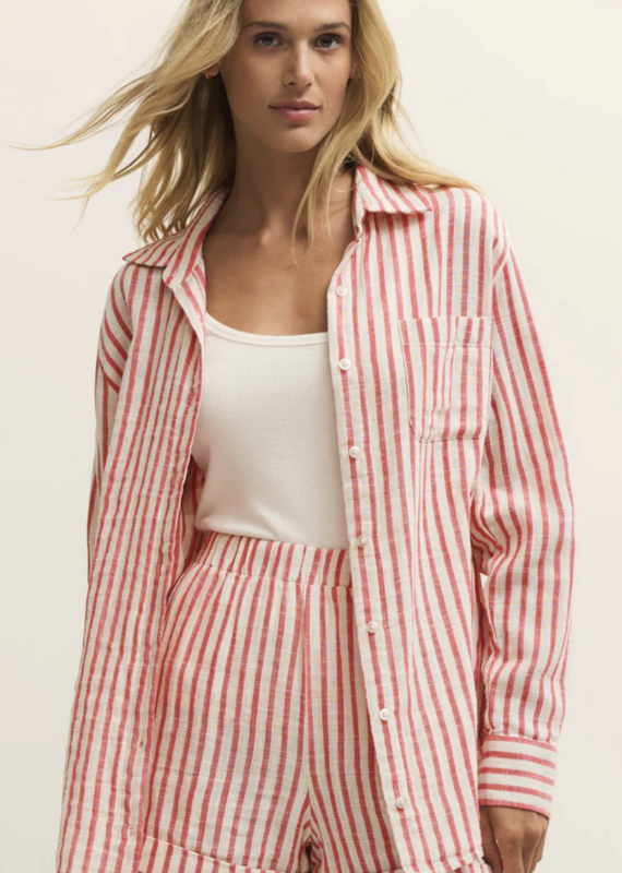 Saturday Stripe Button Up