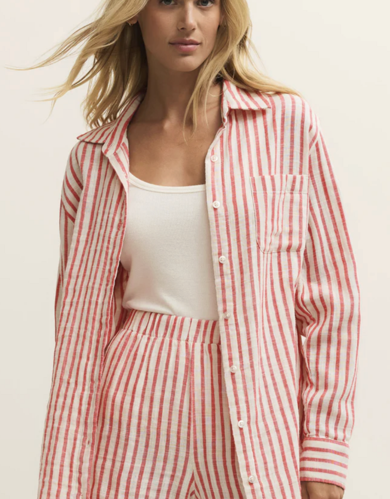 Saturday Stripe Button Up