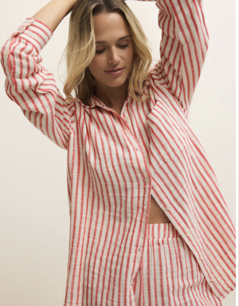 Saturday Stripe Button Up