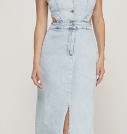 Denim Cut Out Dress