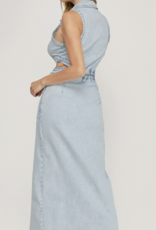 Denim Cut Out Dress