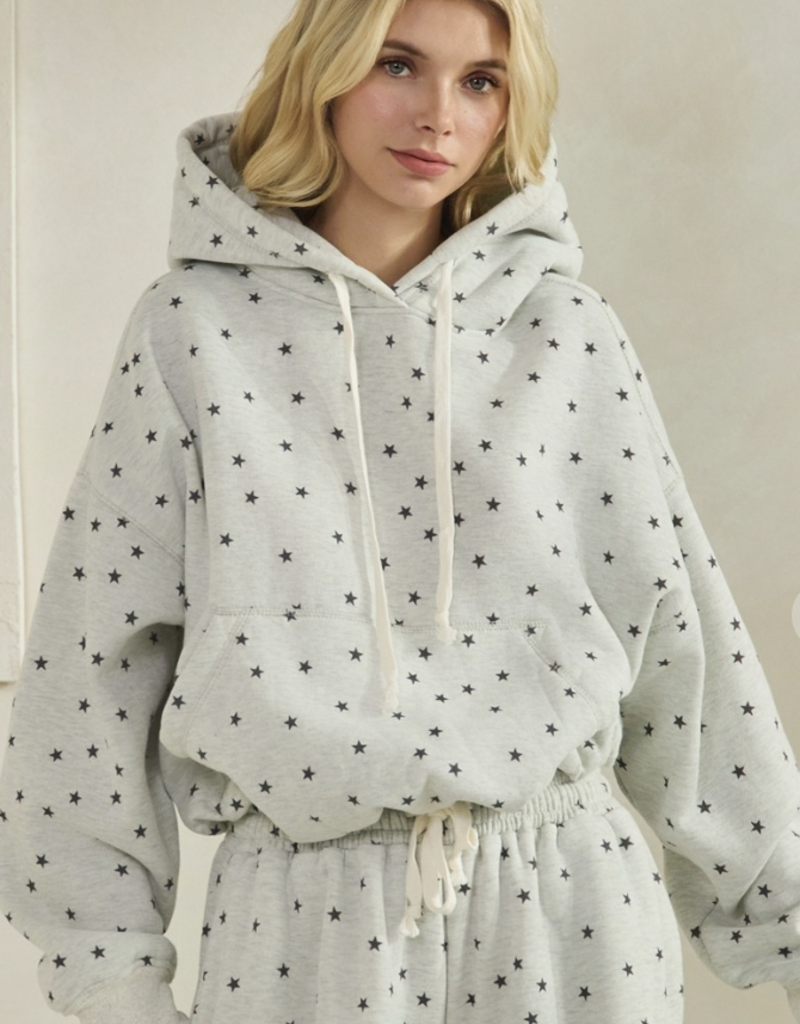 Grey Star Hoodie