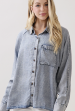 TENCEL COLLAR NECK BUTTON DOWN SHIRTS.  100% TENCEL MADE IN VIETNAM Ted Top