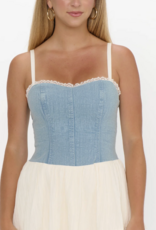 Geneva Mini Dress Light Indigo