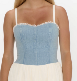 Geneva Mini Dress Light Indigo