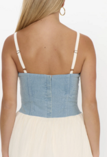 Geneva Mini Dress Light Indigo