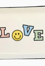 Trinket Tray Large Rectangle Love