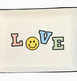 Trinket Tray Large Rectangle Love