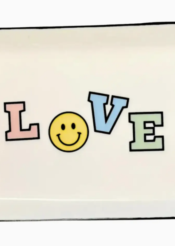 Trinket Tray Large Rectangle Love