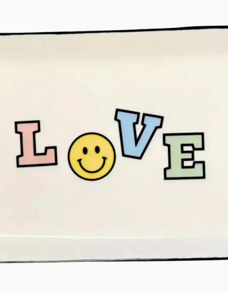 Trinket Tray Large Rectangle Love