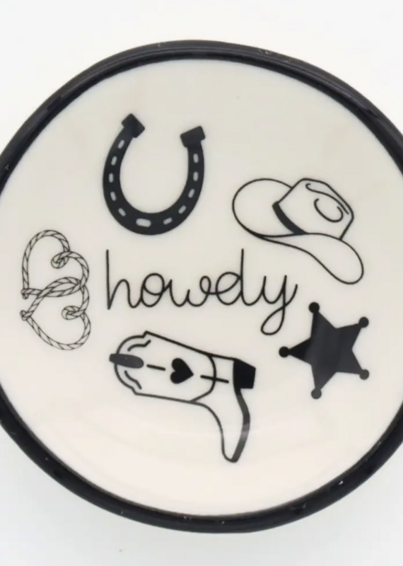 Ring Dish Howdy Western