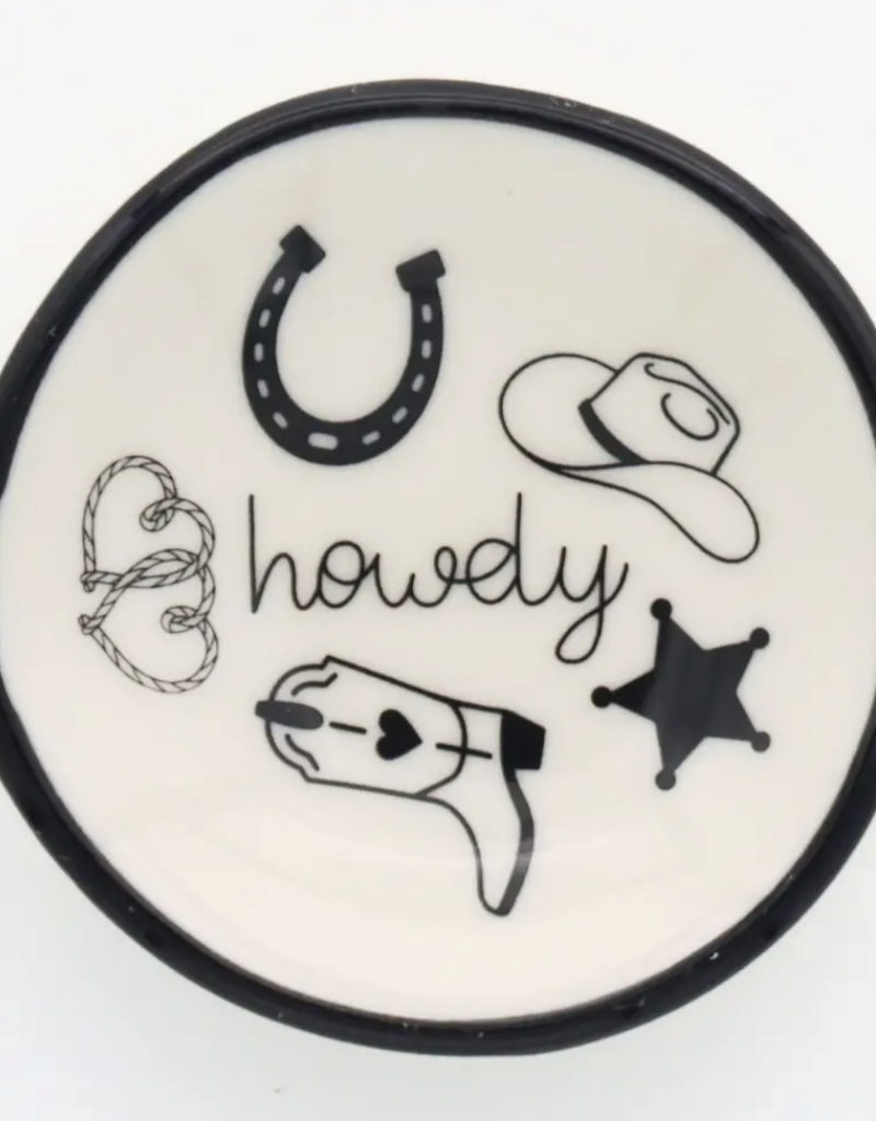 Ring Dish Howdy Western