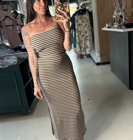 Ainslie Stripe Midi Skirt