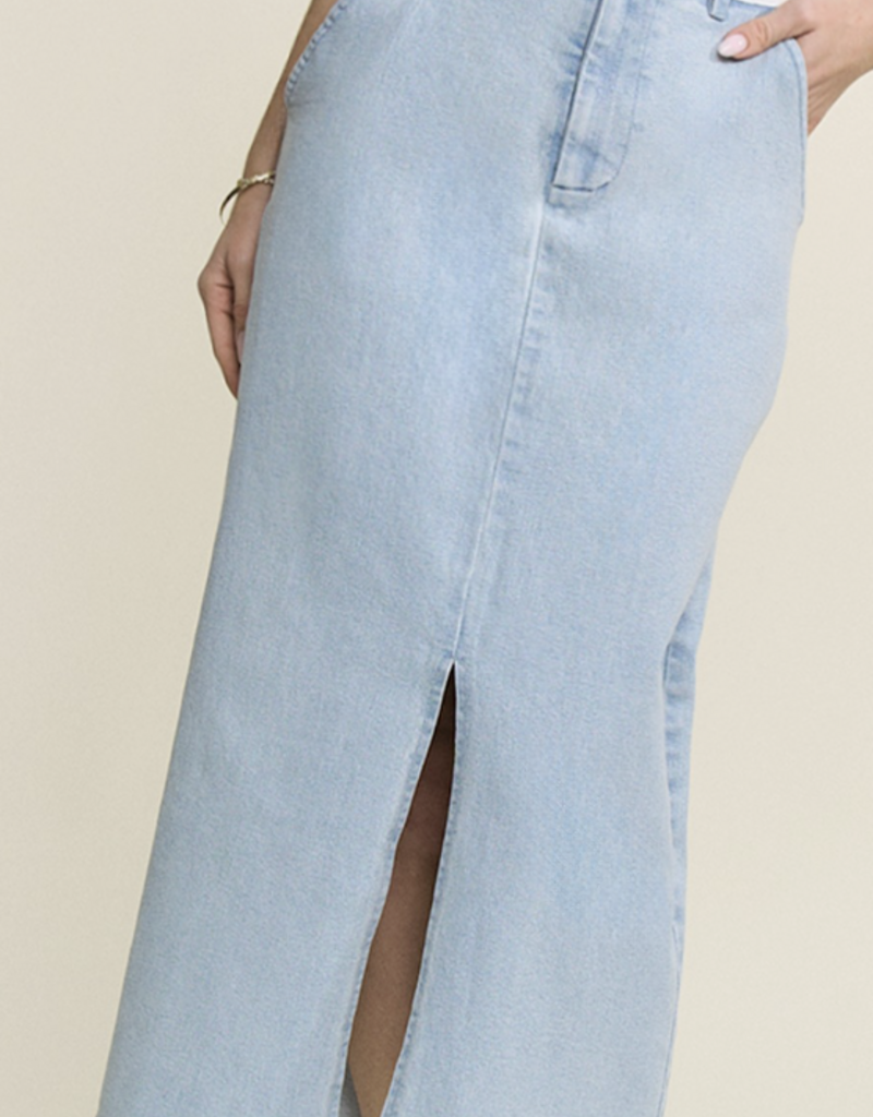 Two Toned Dnim Skirt