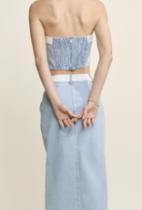 Two Toned Dnim Skirt