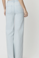 Drawstring Stripe Denim