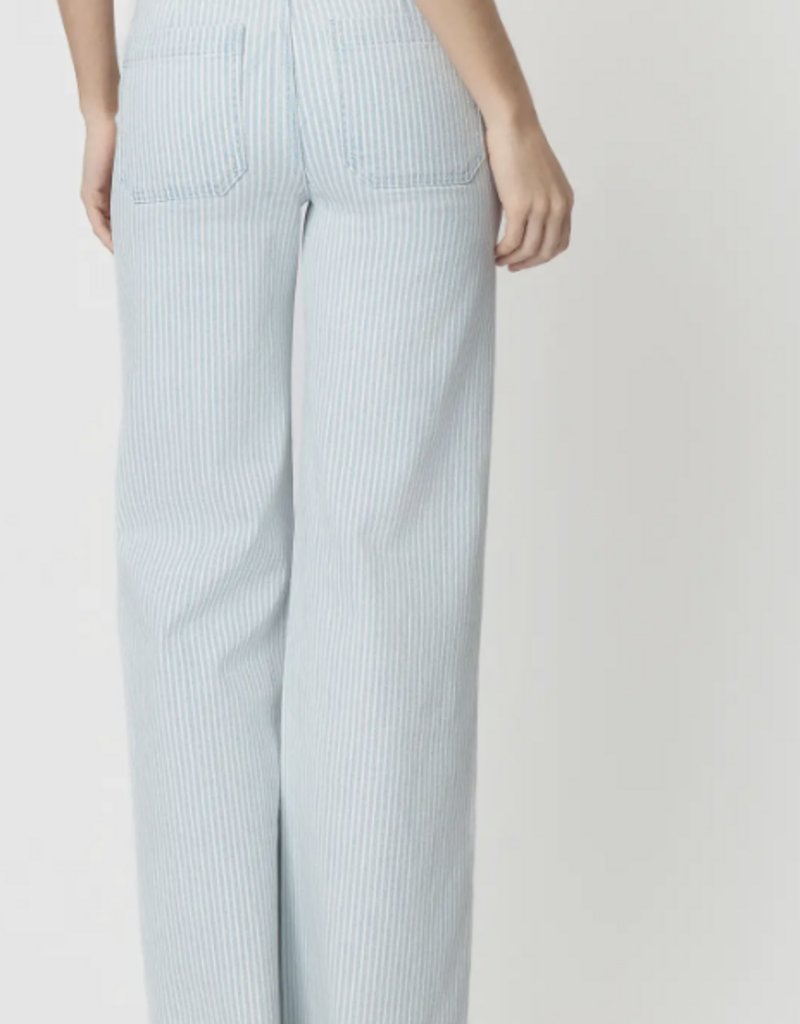 Drawstring Stripe Denim