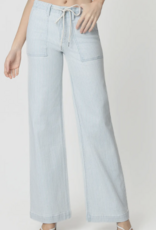 Drawstring Stripe Denim