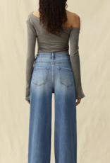 Cuff Embroidered Denim