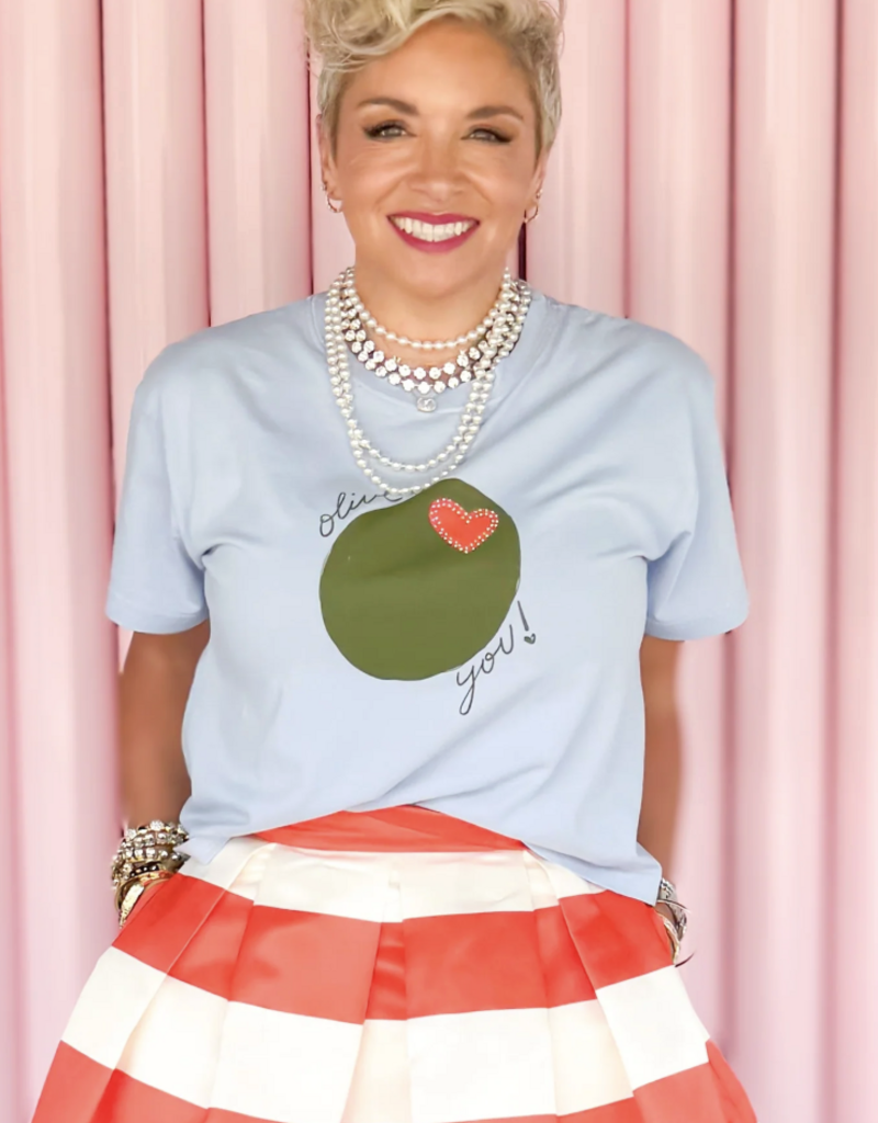 Olive You Cropped Tee
