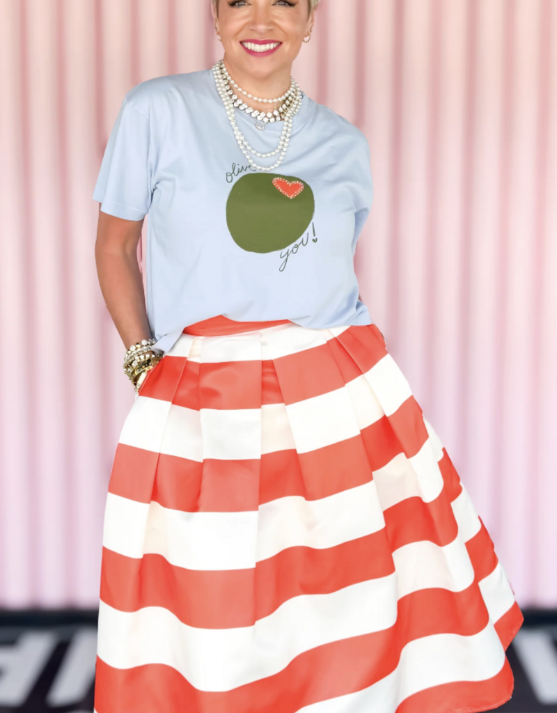 Olive You Cropped Tee