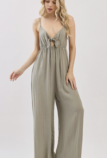 Front Tie  Jumpsuit