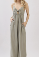 Front Tie  Jumpsuit