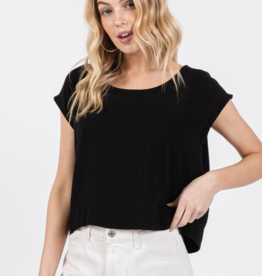 Woven Boxy Top