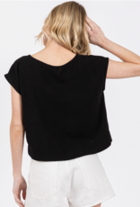 Woven Boxy Top