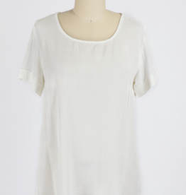 Sheer Woven Slub Blouse