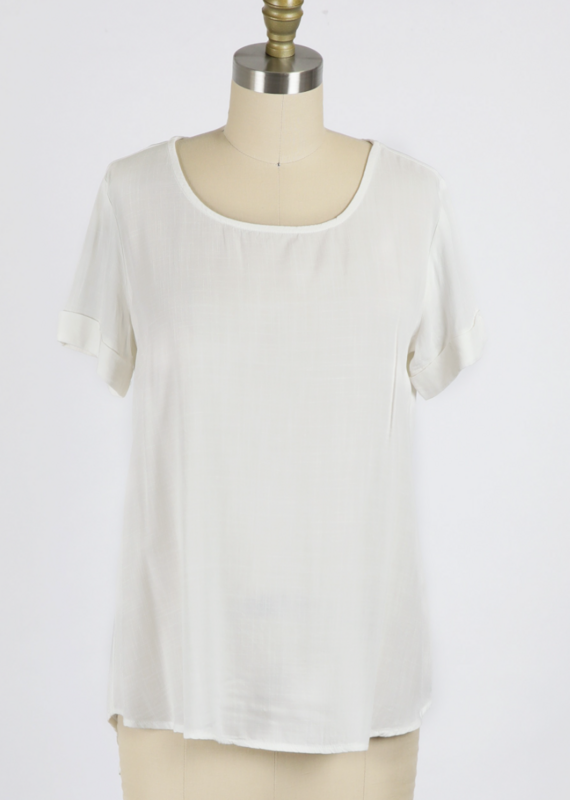 Sheer Woven Slub Blouse