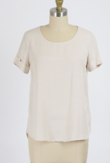 Sheer Woven Slub Blouse