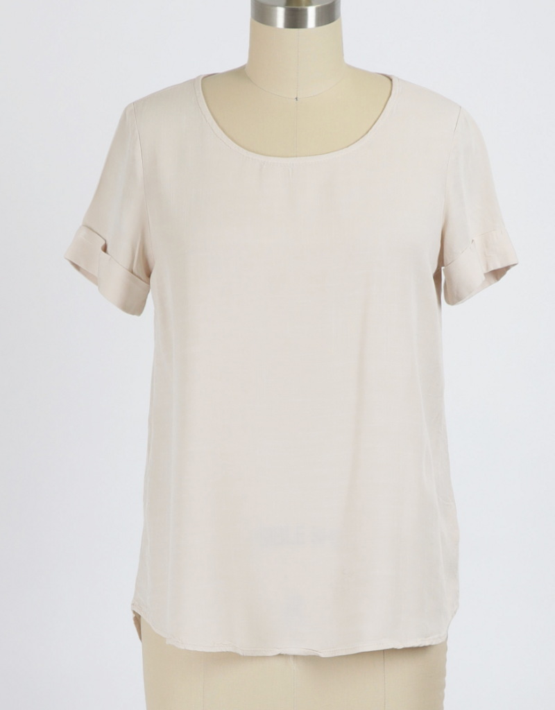 Sheer Woven Slub Blouse