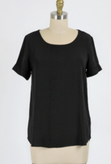 Sheer Woven Slub Blouse