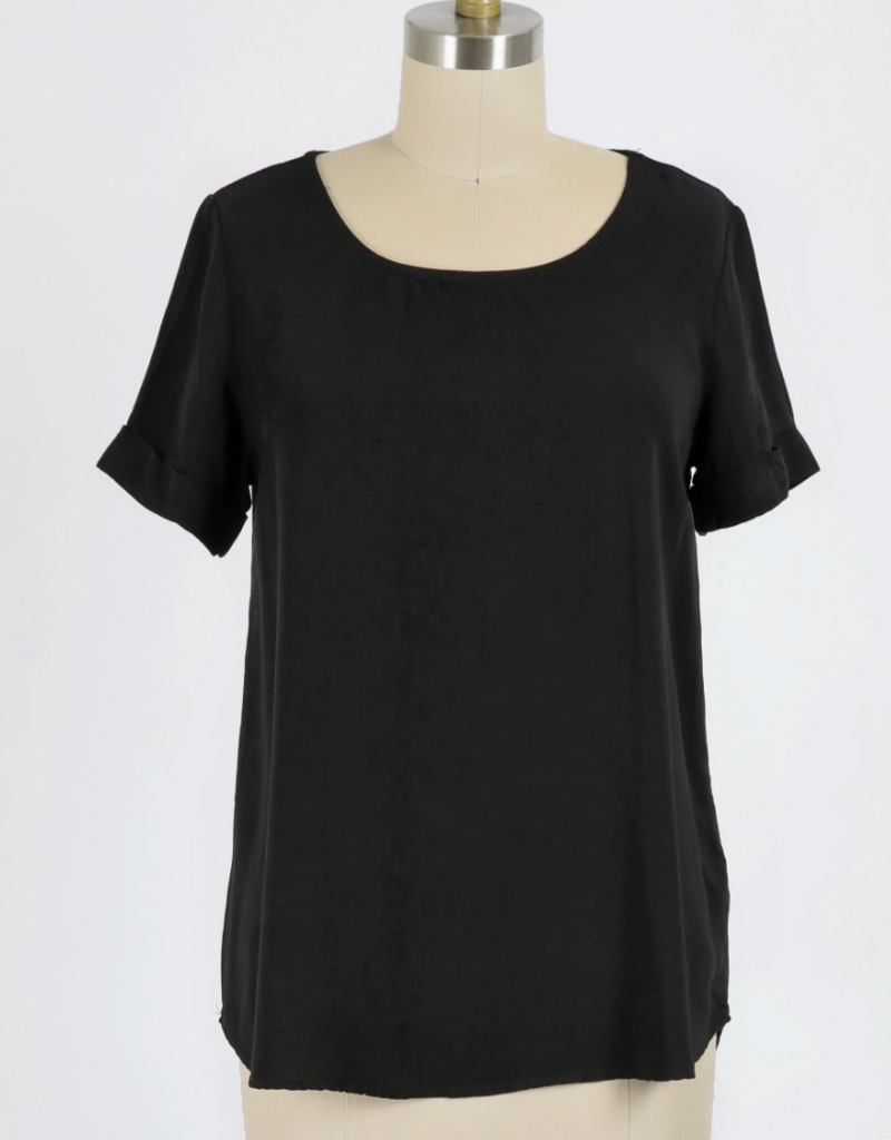 Sheer Woven Slub Blouse