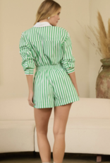 Stripe Poplin Shorts