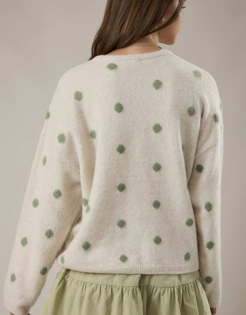 Sage Dot Cardigan