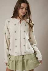 Sage Dot Cardigan