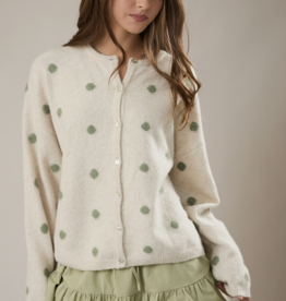 Sage Dot Cardigan