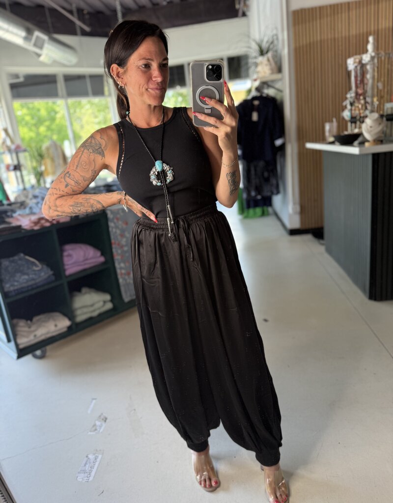 Satin Harem Pants