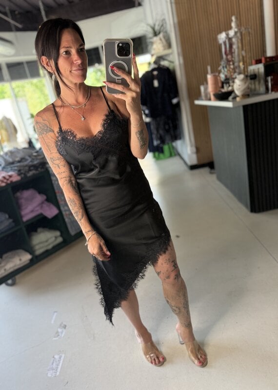 Assym Lace Drim Dress