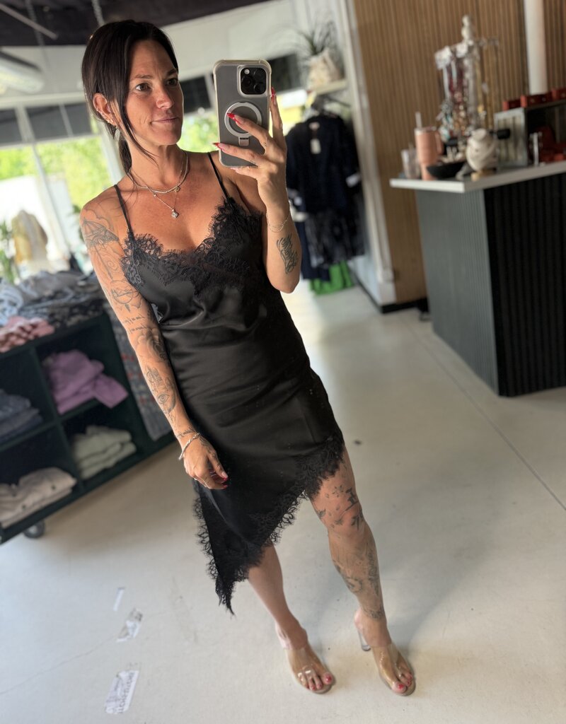 Assym Lace Drim Dress
