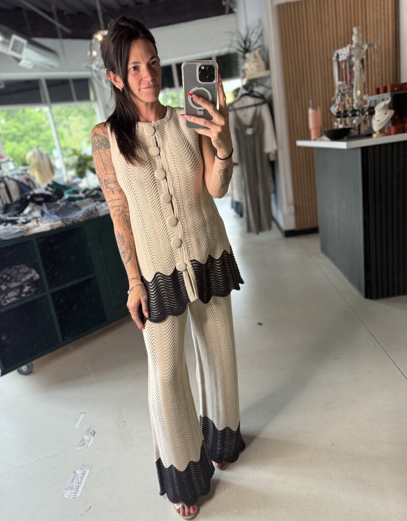 Color Block Knit Top