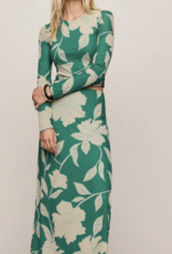 Eda Bloom Floral Mesh Maxi Skirt