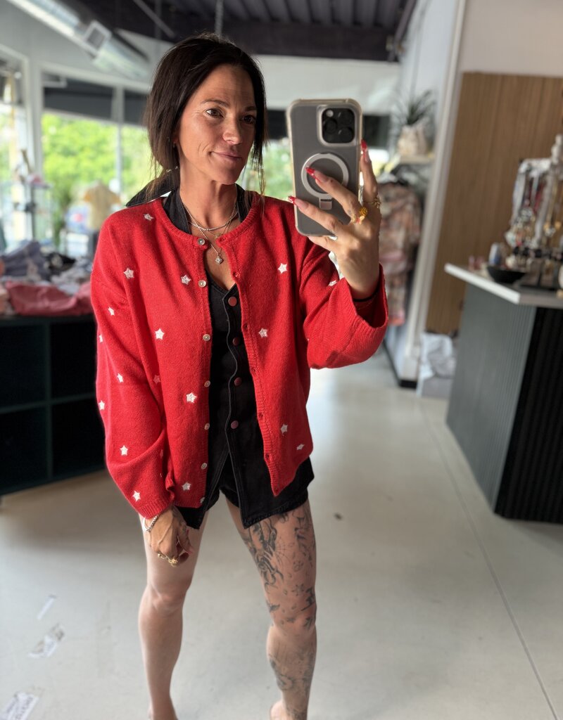 Red/White Star Sweater