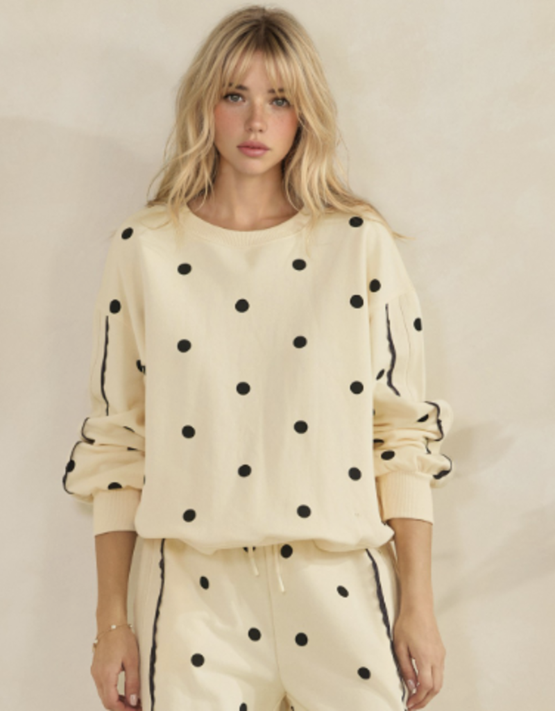 Cream Dots Top