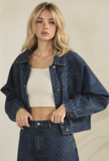 Dot Denim Jacket