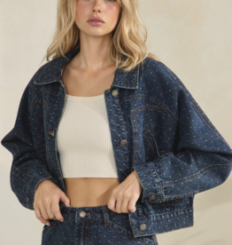 Dot Denim Jacket