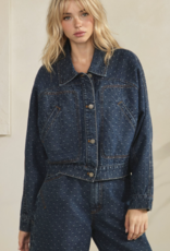 Dot Denim Jacket