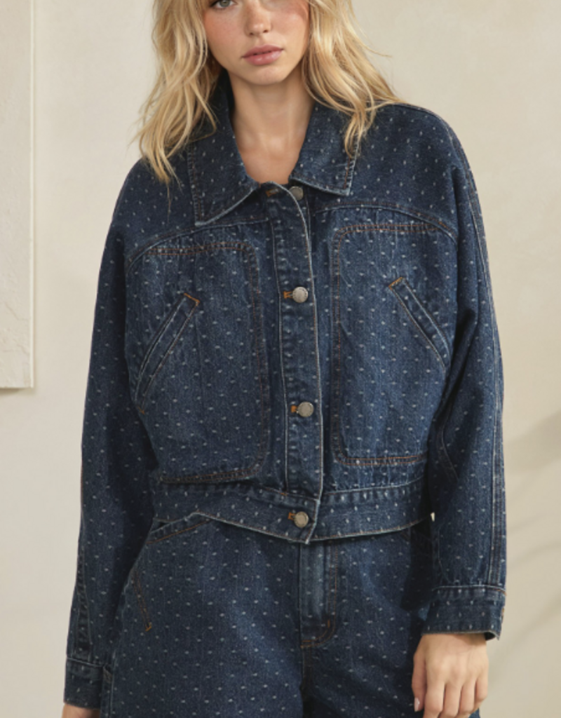 Dot Denim Jacket
